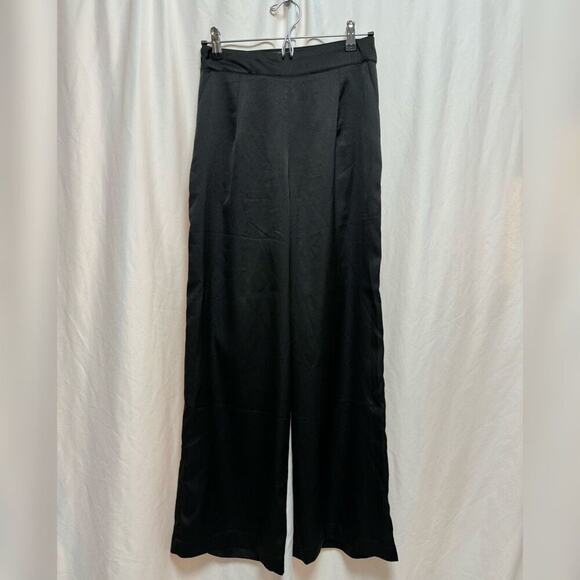 RNWY satin-feel high waist wide leg trousers | Sz 4 - Picture 2 of 6